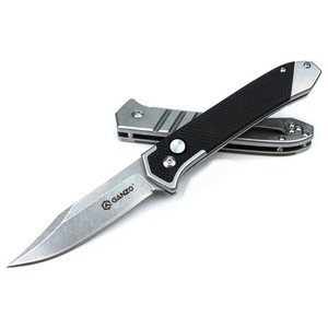 Складной нож Ganzo G719, черный - картинка 1
